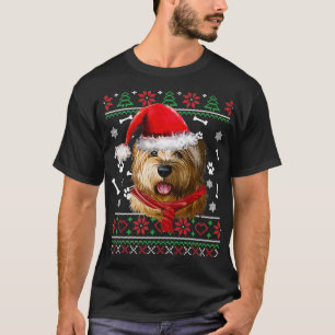 Ugly Sweater Christmas Norfolk Terrier Santa Hat P