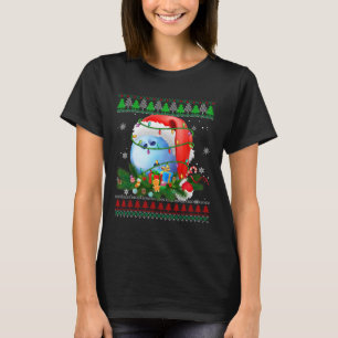 Ugly Sweater Christmas Pajama Bowling Xmas Lights