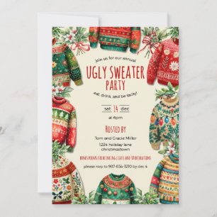 Ugly Sweater Christmas Party Invitation