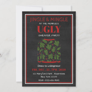 Ugly Sweater Christmas Party Invitation