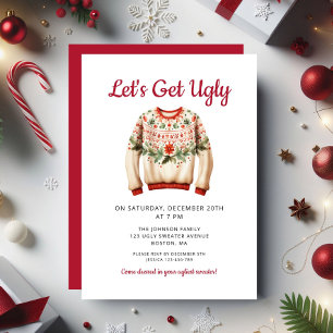 Ugly Sweater Christmas Party Invitation