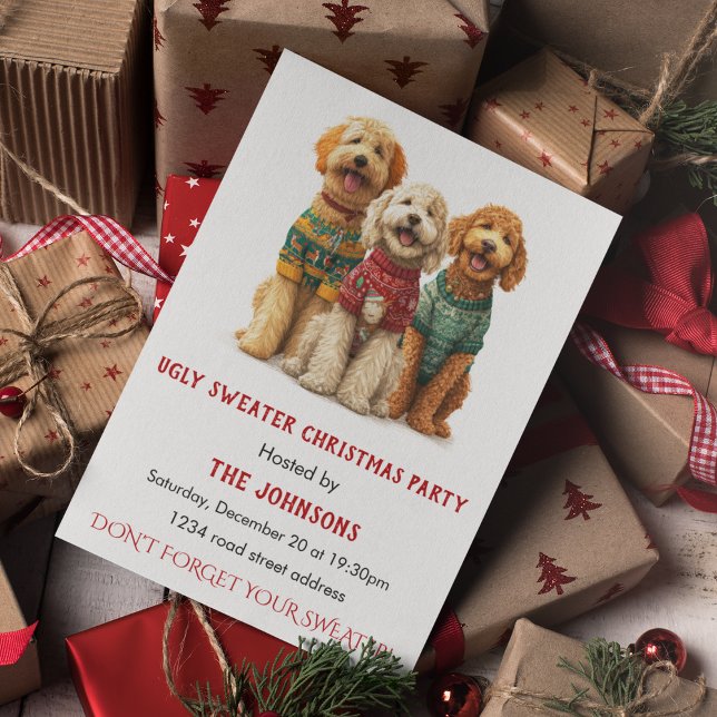 Ugly Sweater Christmas Party Invitation (Creator Uploaded)