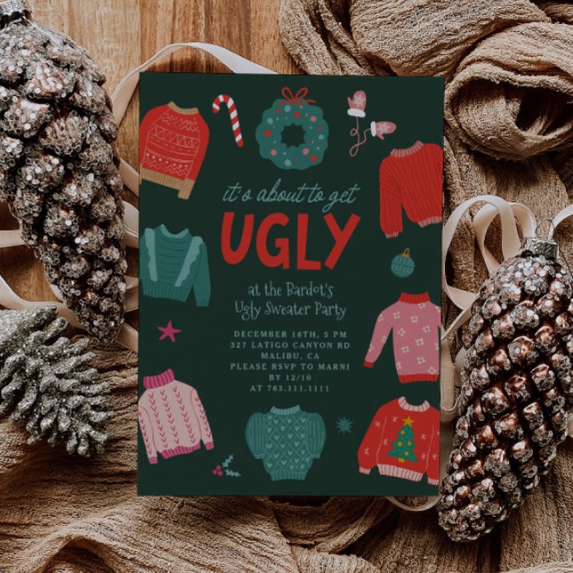Ugly Sweater Christmas Party Invitation (Creator Uploaded)