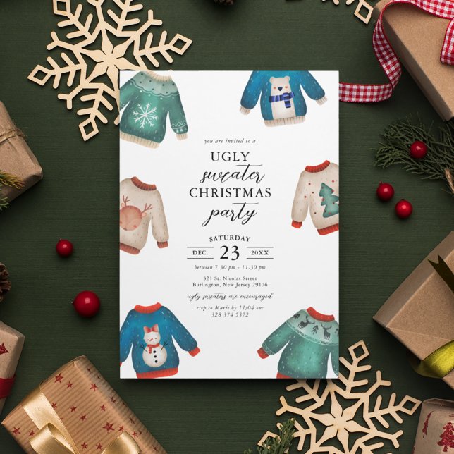 Ugly Sweater Christmas Party Invitation (Creator Uploaded)