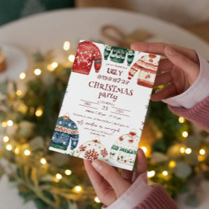 Ugly Sweater Christmas Party Invitation
