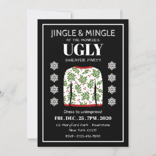 Ugly Sweater Christmas Party Invitation