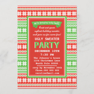 Ugly Sweater Christmas Party Invitation