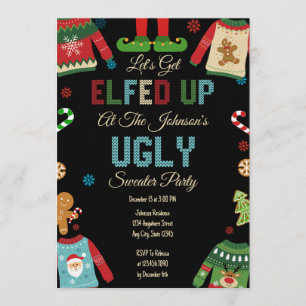 Ugly Sweater Christmas Party Invitation