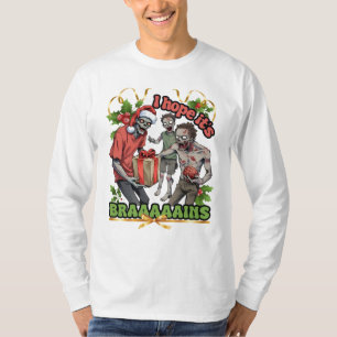 Ugly sweater Christmas party zombie brains