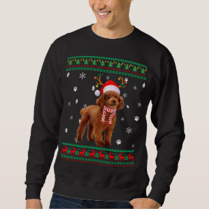 Ugly Sweater Christmas Poodle Dog Santa Reindeer
