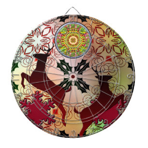 Ugly Sweater Christmas Reindeer Design Dartboard