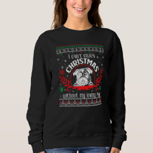 Ugly Sweater. Christmas Santa Reindeer Snowman Gin Sweatshirt