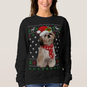 Ugly Sweater Christmas Shih Tzu Dog Puppy Xmas Paj