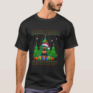 Ugly Sweater Christmas Tree Santa Hat Miniature Pi