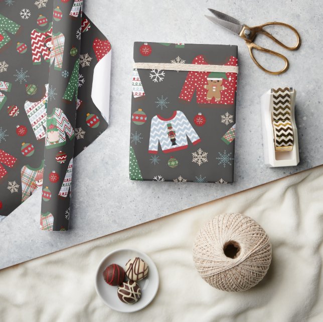 Ugly Sweater Christmas Wrapping Paper (Crafts)