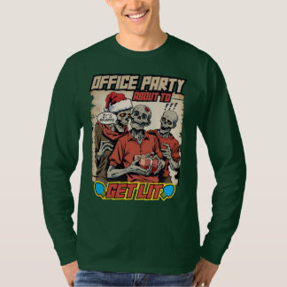 Ugly sweater Christmas zombies brains comic book