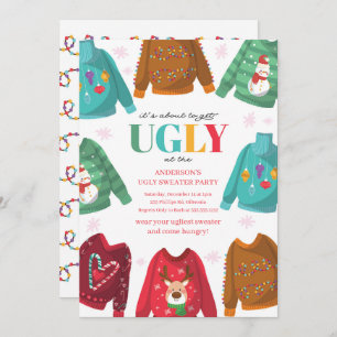 Ugly Sweater Contest Party Invitation