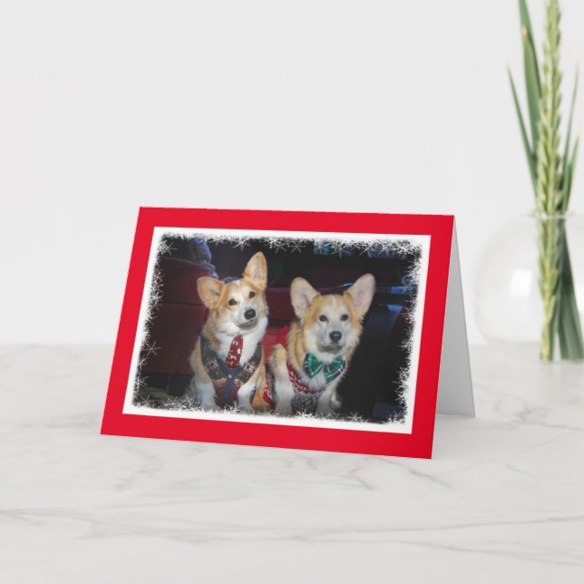 Ugly Sweater Corgi Christmas card (Front)