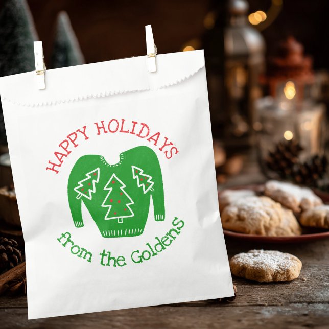 Ugly Sweater CUSTOM Holiday Christmas Gift  Favour Bag (Ugly Sweater CUSTOM Holiday Christmas Gift Favor Bag
)