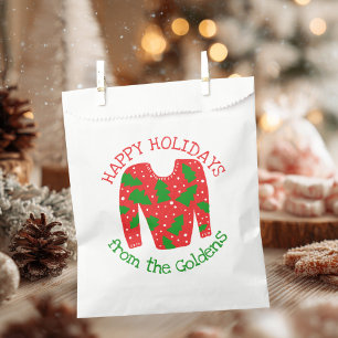 Ugly Sweater CUSTOM Holiday Christmas Gift  Favour Bag