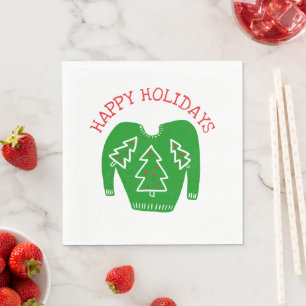 Ugly Sweater CUSTOM Holiday Christmas Napkin