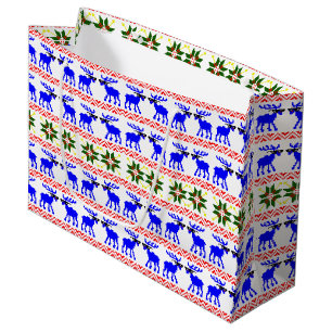 Ugly Sweater (Deal With It) Reindeer Large Gift Bag