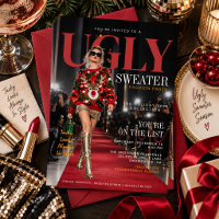 Ugly Sweater Fashion Party Photo Invitation