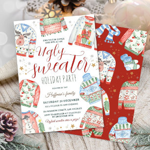 Ugly Sweater Holiday Party Christmas  Invitation