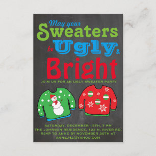 Ugly Sweater Holiday Party. Invitation