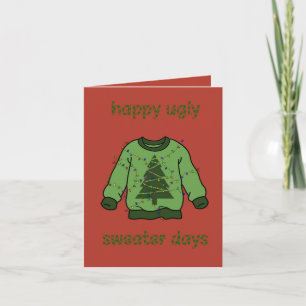 ‘Ugly sweater’ kerst Card