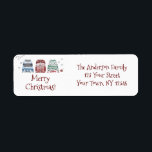 Ugly Sweater Merry Christmas Return Address Return Address Label<br><div class="desc">Finish off your Holiday greeting cards and invitations with our Ugly Sweater Merry Christmas Return Address Labels. Personalise with your own message and address to create a one of a kind label your friends and family are sure to love.</div>