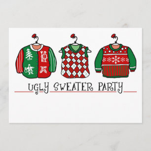 Ugly Sweater Party Christmas Invitation