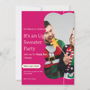Ugly Sweater Party custom Invitation