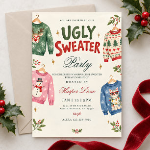 Ugly Sweater Party  Invitation