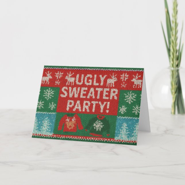 Ugly Sweater Party  Invitation (Front)