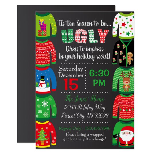 Ugly Sweater Party Invitation Christmas Party Zazzle au ugly-sweater-party-invitation-christmas-party-zazzle-au