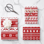Ugly Sweater Reindeer & Christmas Tree Wrapping Paper Sheet<br><div class="desc">Make the holidays fun with your Ugly Sweater Reindeer & Christmas Tree Wrapping Paper.</div>