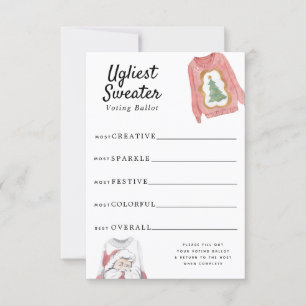 Ugly Sweater Voting Ballot Invitation