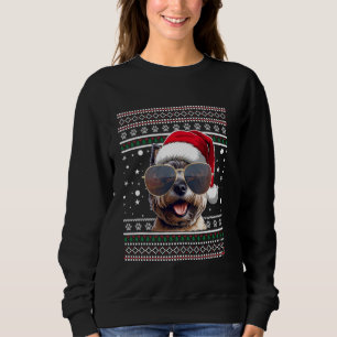 Ugly Sweater X-mas Santa Bernese Mountain Dog Chri