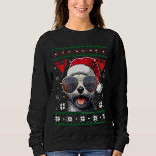 Ugly Sweater X-mas Santa Maltese Dog Christmas