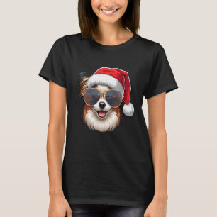 Ugly Sweater X-mas Santa Papillon Dog Christmas 2