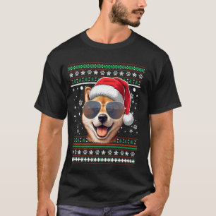 Ugly Sweater X-mas Santa Shiba Inu Dog Christmas