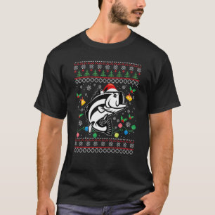 Ugly Sweater Xmas Animals Christmas hat santa fish