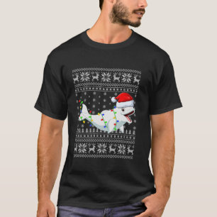 Ugly Sweater Xmas Lights Santa Hat Beluga Whale Ch