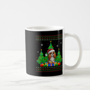 Ugly Sweater Xmas Tree Cavalier King Charles Spani Coffee Mug
