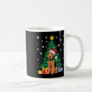 Ugly Sweater Xmas Tree Lights Airedale Terrier Dog Coffee Mug