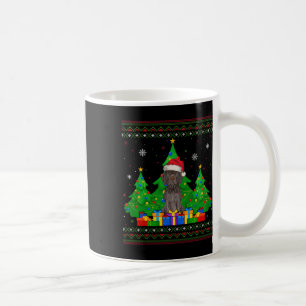 Ugly Sweater Xmas Tree Santa German Shorthaired Po Coffee Mug