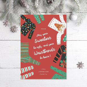 Ugly Sweaters Funny Holiday Card