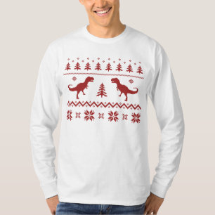 Ugly T-Rex Dinosaur Christmas Sweater