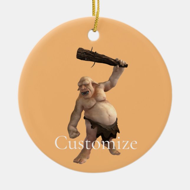 Ugly Troll Thunder_Cove Ceramic Ornament (Front)